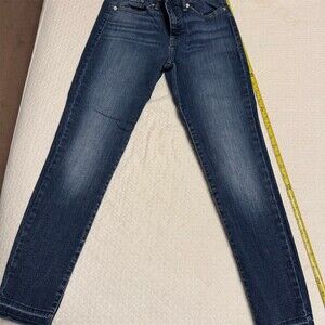 Lucky Brand Ava Mid Rise Skinny Jeans Womens Size 6 (28) Blue Ankle